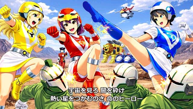 เพลงop และed  เรื่องขบวนการ liveman มา cover song by ai