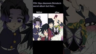 MISCHIEVOUS ENCOUNTER Shinobu x Giyu - Kimetsu no Yaiba - part 1&2❤️ 📱핸드폰 보여줘
