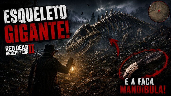 Você já encontrou esse Esqueleto Gigante em Red Dead Redemption 2? | Segredos & Easter Eggs