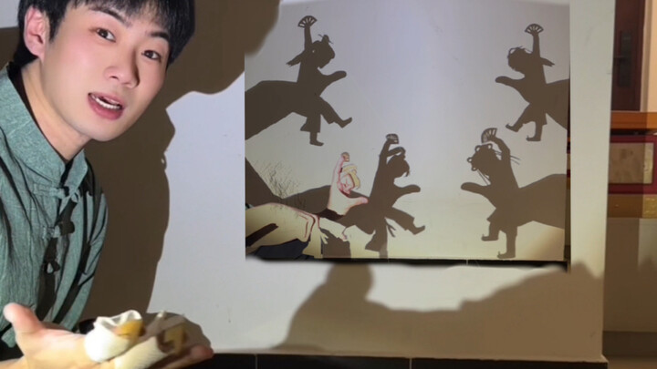 Hand shadow version of the fan dance to the moon｜Jinyi hand shadow