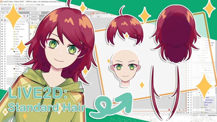 [Live2D Tutorial] Ep 7 - Standard Hair