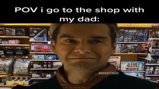 shopping with dad