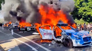 Totally crazy! Los Angeles riots scene
