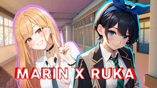 MARIN X RUKA KETIKA DIEDIT DENGAN HOT 🥵🥵 - AMV