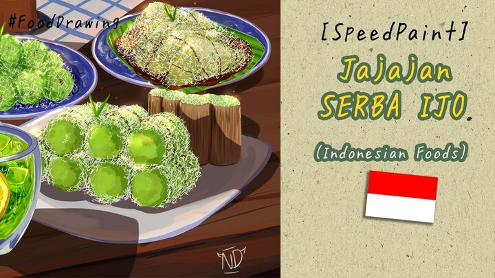 [timelapse] Putu Lupis Klepon -  Foodlustration Naradera