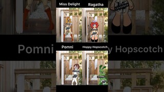 POV Miss Delight, Pomni and others in the shower | Poppy Playtime | The Amazing Digital Circus