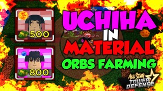 UCHIHA BROTHERS IN MATERIAL ORBS FARMING | ROBLOX ALL STAR TOWER DEFENSE