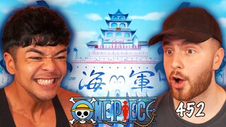 SO CLOSE TO MARINEFORD!! - One Piece Episode 452 REACTION + REVIEW!