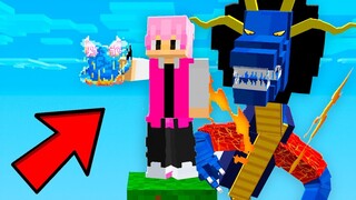 APENAS UM BLOCO DE ONE PIECE DO MINECRAFT CONSEGUI A FRUTA MITICA ZOAN MAIS RARA!