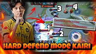 HARD DEFEND MODE KAIRI || TEAM MATI SEMUA SOLO DEFEND BASE!! || MLBB