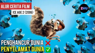 PERISTIWA BANJIR BANDANG BERSERTA IKAN PIRANHA - Alur Cerita Film Ice Age 2 (2/5)