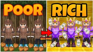 🔴 HELPING 3 POOR BECOME RICH IN SKYBLOCK 😱💵 -BLOCKMAN GO SKYBLOCK