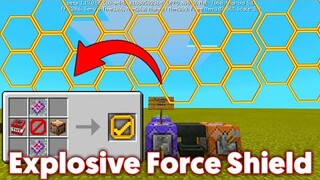 How to create a Explosive Force Shield Codes in Minecraft Bedrock Command Blocks