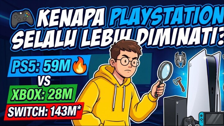 🎮 Kenapa PlayStation Selalu Lebih Diminati dari Xbox dan Nintendo? — Si Tahu Analisis Data Nyata!