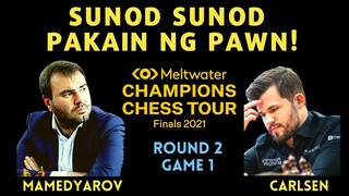 NOVELTY! PIECE DOWN AGAD IN 14 MOVES! Champion Chess Tour Finals 2021 Mamedyarov vs Carlsend R2 G1