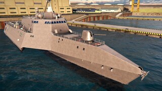 Modern Warships: using one of the weak tier 2 ship.
