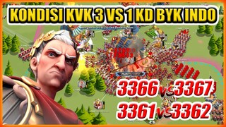 KONDISI KVK KD BANYAK INDO 3 VS 1 !! OPEN PASS 6 KVK 3366 VS 3367 / 3361 VS 3362 !!