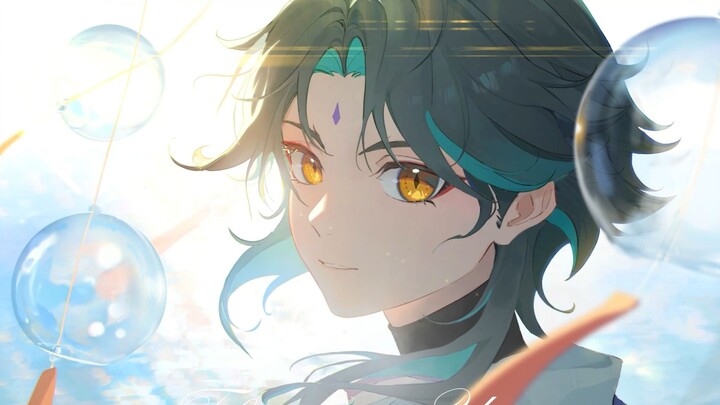 [Genshin Impact |. Wallpaper Animasi] Musim Panas ♡Tepi Laut♡Dengan Mandrill♡