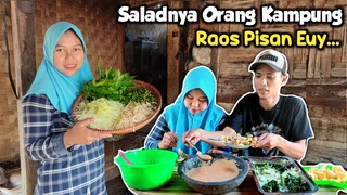 Masak Menu Dadakan Stok Seadanya, Rasanya Mantul Pisan Euy ‼️ Lotek Sayur