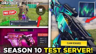 *NEW* Season 10 Test Server! Mythic UZI + Free Finisher + Alchemy Stars Camo For Global & More!