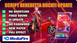 Script Skin Benedetta Ducati No Password Full Effect New Patch Mobile Legend Bang Bang