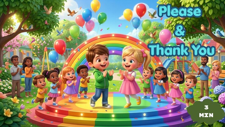 Please and Thank You I CoCobubbles Nursery Rhymes and Kids Songs