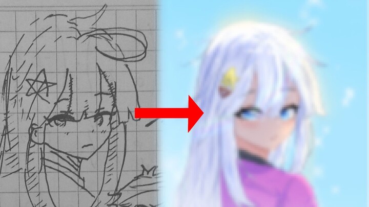 DOODLE TO RENDERING!!! | Speedpaint 60s