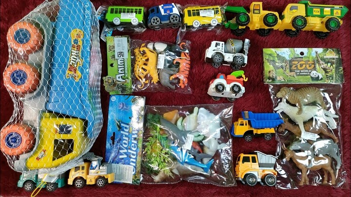 Mencari Mainan Anak Excavator, Mobil Bus Tayo, Hewan Hutan, Hewan Laut, Mobil Dump Truk, Mobil Derek