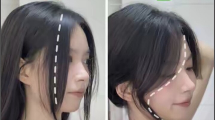 Cắt tóc mái tại nhà cho người mới bắt đầu