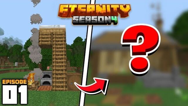 Eternity SMP S4 - My Starter House (Ep 1) | Minecraft PE