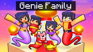 Having a GENIE FAMILY in Minecraft!