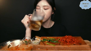 Thịt luộc, chân giò, mì kiều mạch cay cuốn kim chi phần cuối #anngonmoingay