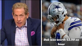 "Dak Prescott is Trash" - Skip Bayless RIP Dak and Cowboys after losing to Lions 47-9