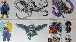 Drawing sans in 1 month Tổng Hợp Tranh vẽ sans trong Tháng 5