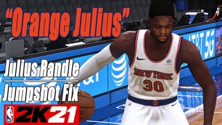 Julius Randle Jumpshot Fix NBA2K21 with Side-by-Side Comparison