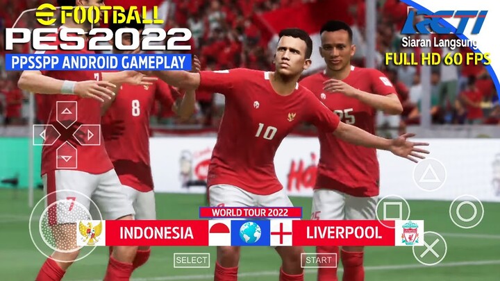 INDONESIA VS LIVERPOOL | SANG GARUDA TANTANG JUARA LIGA CHAMPIONS 6 KALI | PES PPSSPP WORLD TOUR