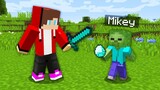 JJ Pranked Mikey as Zombie in Minecraft Challenge (Maizen Mazien Mizen)