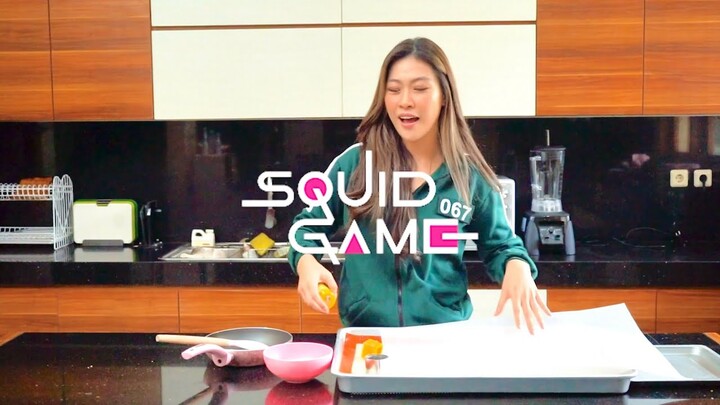 SQUID GAME CHALLENGE WITH TETEH JENNY, CARA MUDAH BIKIN DALGONA CANDY ANTI GAGAL DAN MEMBENTUKNYA