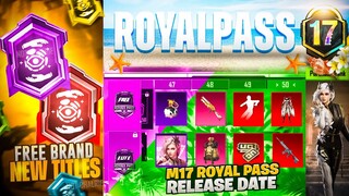 How To Get Free Brand New Titles | M17 Royal Pass Official Release Date | Pubg Mobile