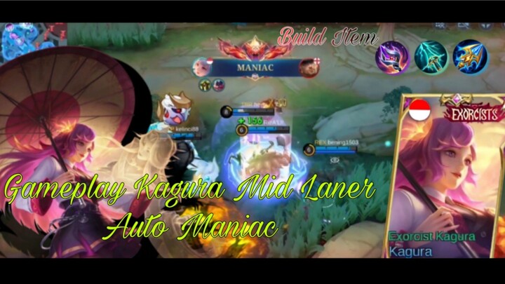 GAMEPLAY KAGURA BUILD SKY PIERCER AUTO MANIAC ,Easy win Panen Kill