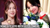 WOW! SONG HYE KYO received FLOWERS with a RADIANT SMILE, from whom? | Blue Dragon | The Glory 송혜교