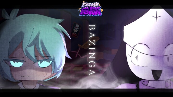• BAZINGA • FNF fever but gacha || Fake Collab with KyudimiPop