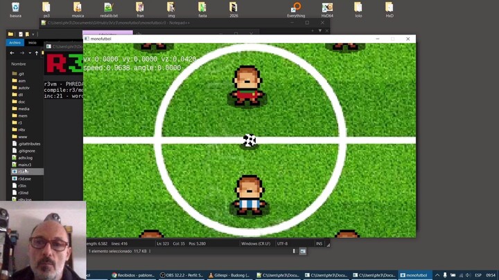 coding in r3forth - monofutbol 13