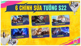 6 Chỉnh Sửa Tướng Xeniel, Volkath, Capheny... Phiên Bản Mới Trải Nghiệm Game