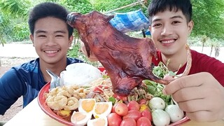 ตำถาดกุ้งสดหนูนายักษ์ ...