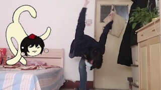 很高兴的练习天狗的特殊萌舞