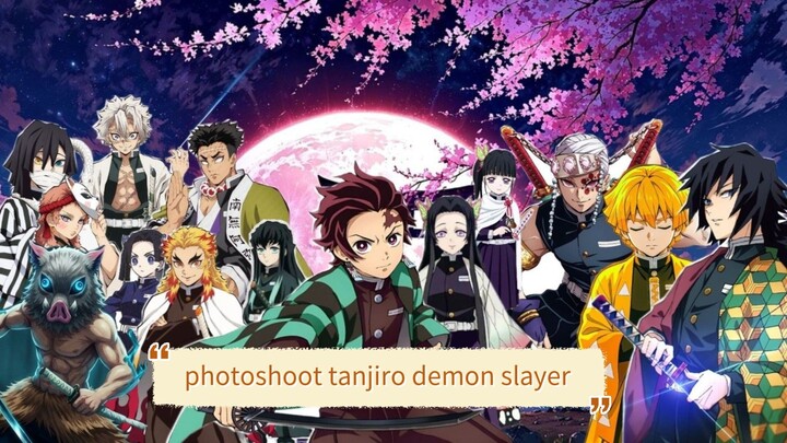 photoshoot tanjiro demon slayer