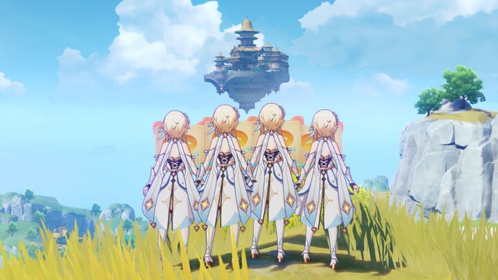 [Genshin Impact] Qun Yuge: When the Sky Island appears, you will use this method to get there, right