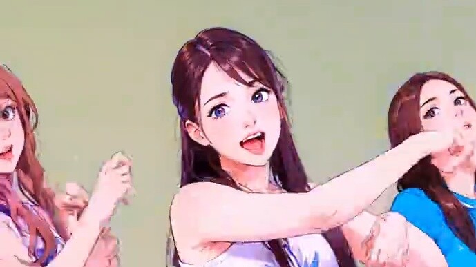 NMIXX "Party O'Clock" Hot New Song AI Dance Animation