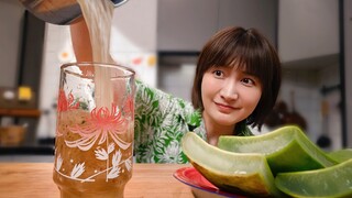 Clean and hygienic aloe vera juice! For my all-time favorite freeloaders!